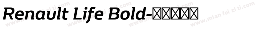Renault Life Bold字体转换